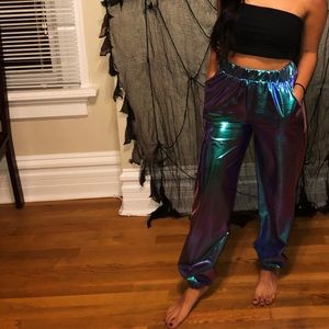 Iridescent space pants